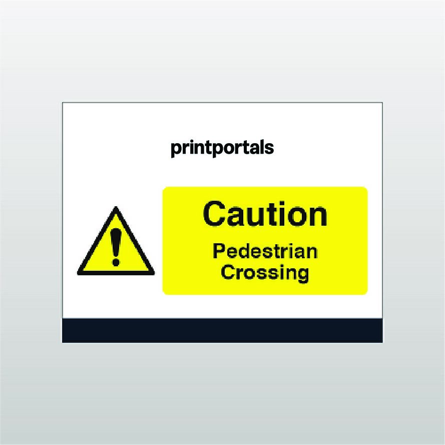 Caution Pedestrian Crossing Sign