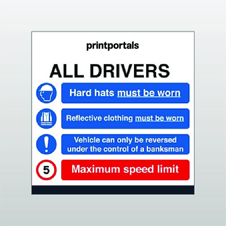 Drivers Instructions Sign