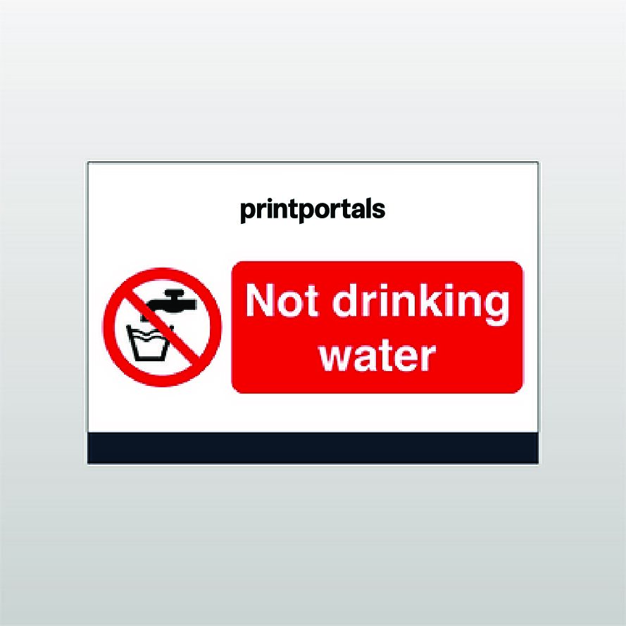 Not Drinking Water Sign