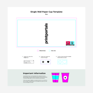 8oz Single Wall Paper Cup